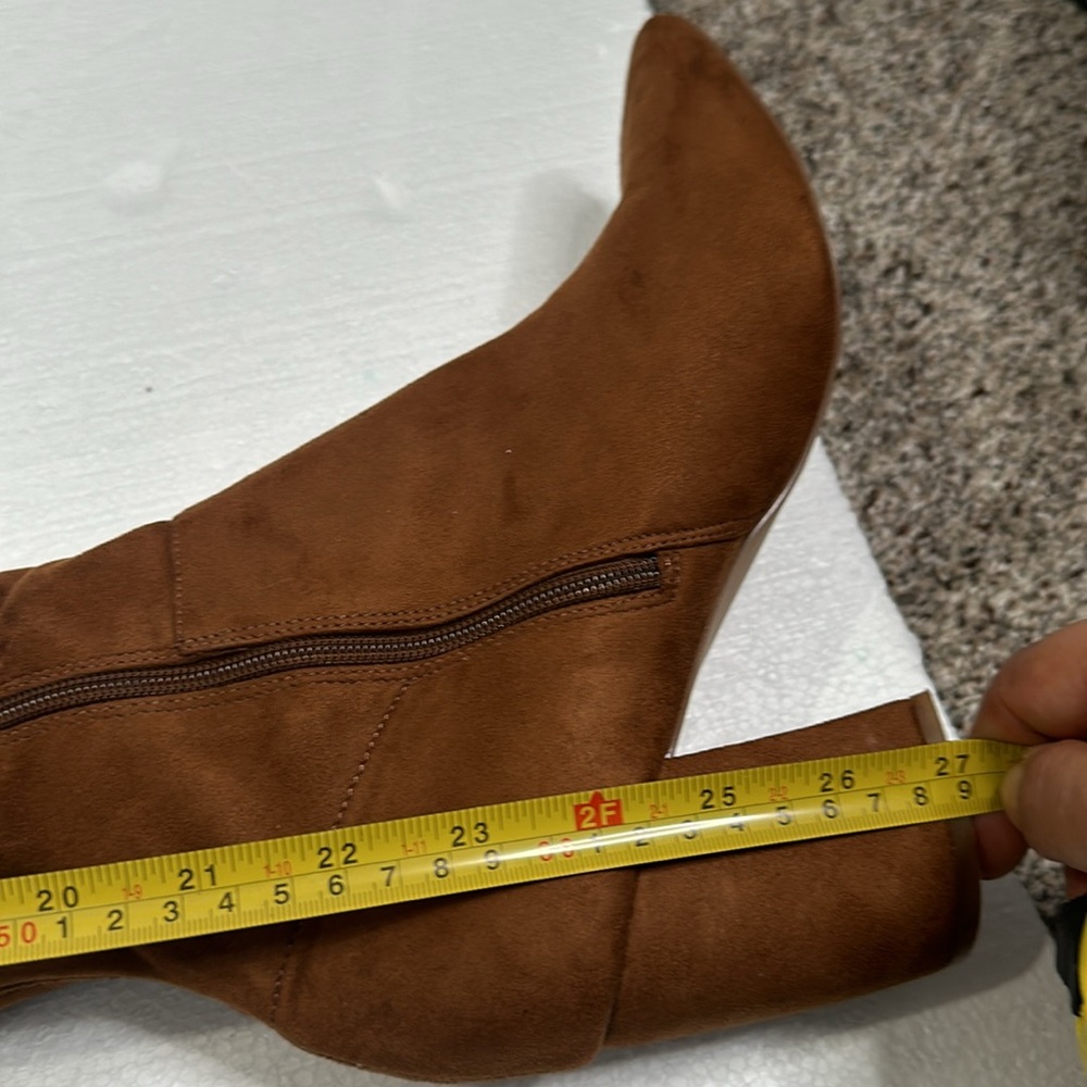 Steve Madden brown faux suede over the knee boot size 10 - Picture 11 of 13